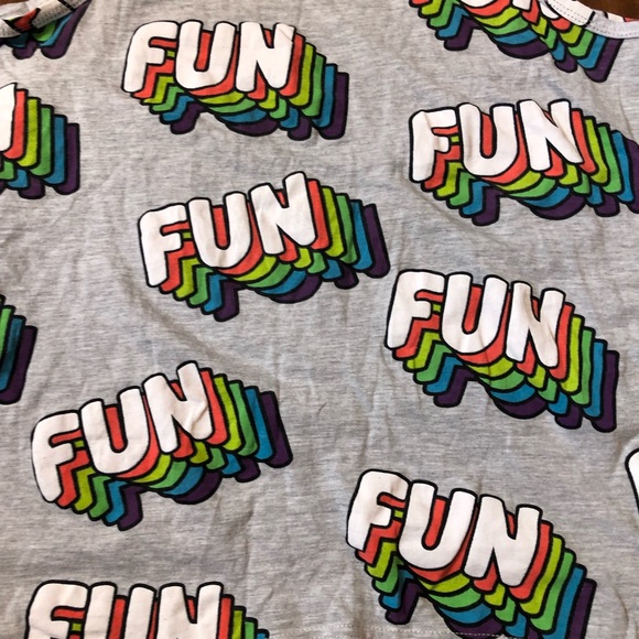 Hollywood the jeans Grey pride fun rainbow tank top colorful size medium - Picture 2 of 5